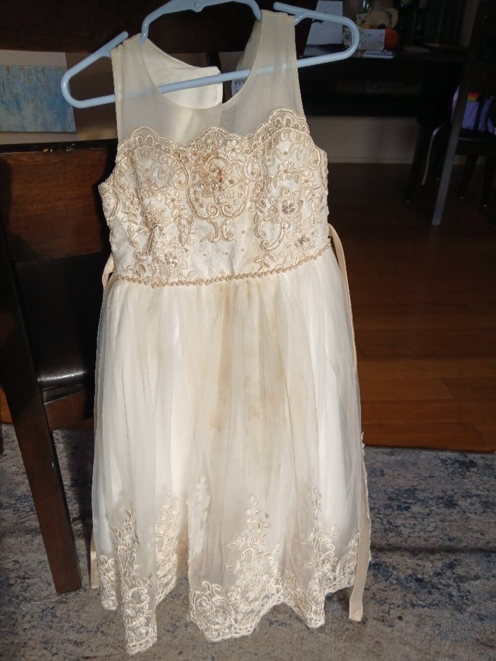 Flower girl dress needs dry cleaning